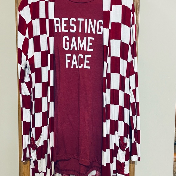 ❤️NWT ULTRA SOFT ULTRA STRETCH LIGHTWEIGHT CHECKERED CARDIGAN w POCKETS! XL - Picture 1 of 2